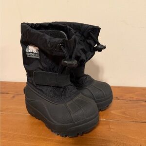 Sorel Black Snow Boots for Kids